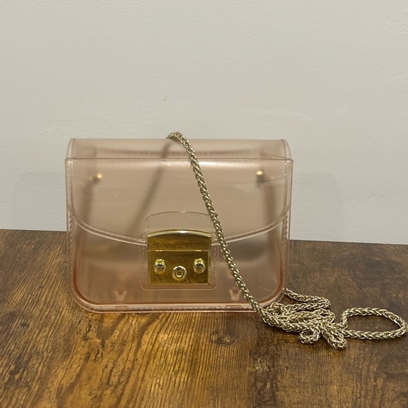 Cute See-Through Mini Bag with Golden Hardware - Picture 2 of 5